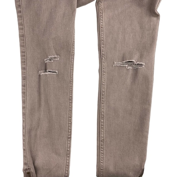 Abercrombie & Fitch Super Skinny High Rise Jeans Sz 00 Light Brown - Picture 7 of 10